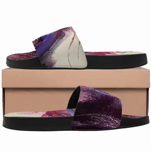 Men Purple Horse Slip On Slippers