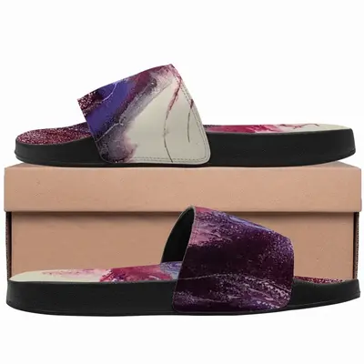 Men Purple Horse Slip On Slippers