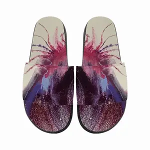 Men Purple Horse Slip On Slippers