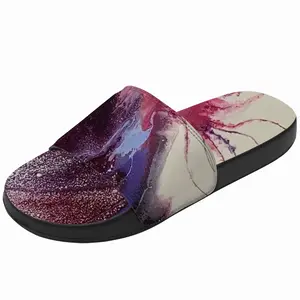 Men Purple Horse Slip On Slippers