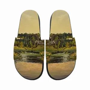 Men Countryside Pond Slip On Slippers