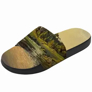 Men Countryside Pond Slip On Slippers