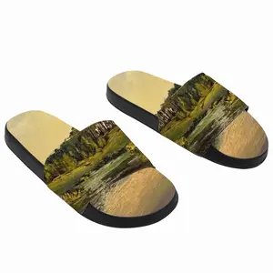 Men Countryside Pond Slip On Slippers