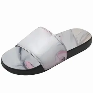 Men White Doberman Slip On Slippers