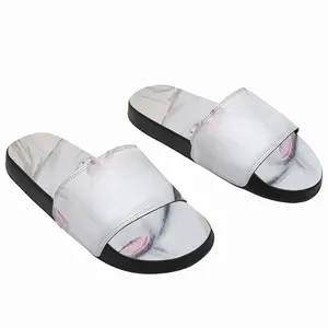 Men White Doberman Slip On Slippers