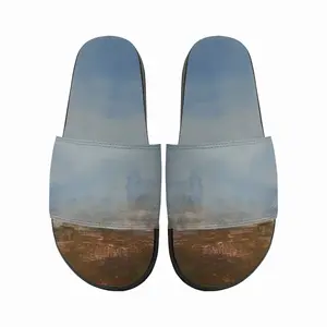 Men Green Landscape Slip On Slippers