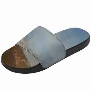 Men Green Landscape Slip On Slippers