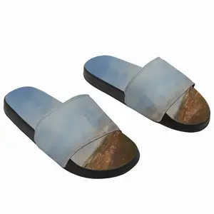 Men Green Landscape Slip On Slippers