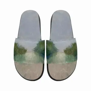 Men Countryside Impressionist Landscape Slip On Slippers