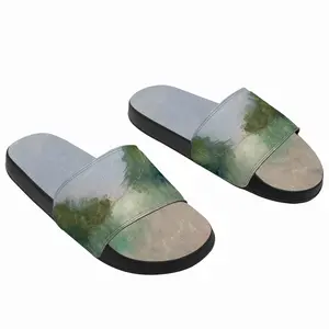 Men Countryside Impressionist Landscape Slip On Slippers