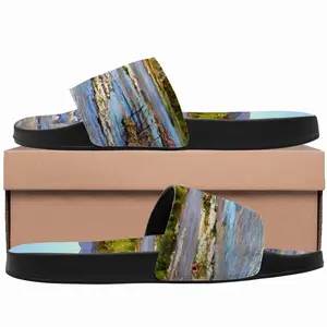 Men Oil Landscape Mountain River In The Morning Slip On Slippers