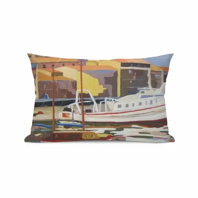 Sète The Navy Polyester Pillow (Rectangle, Multi-Size)