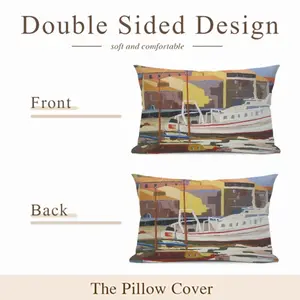 Sète The Navy Polyester Pillow (Rectangle, Multi-Size)