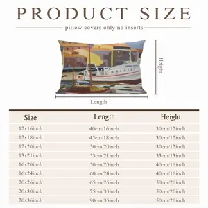 Sète The Navy Polyester Pillow (Rectangle, Multi-Size)