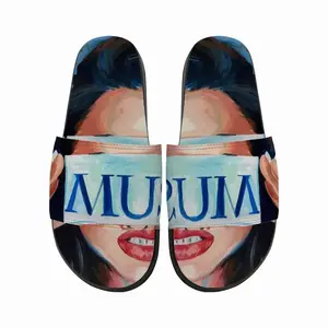 Men Muse Red Lipstick Slip On Slippers