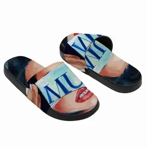 Men Muse Red Lipstick Slip On Slippers