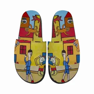 Men Street Scene Slip On Slippers