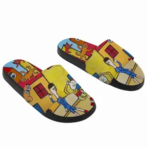 Men Street Scene Slip On Slippers