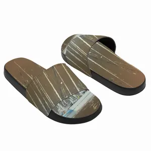 Men Sailboats In Ocre Slip On Slippers