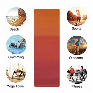 Orange On Red Sports Quick Drying Towel