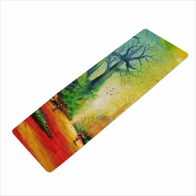 Landscape African Village Scene Sports Quick Drying Towel