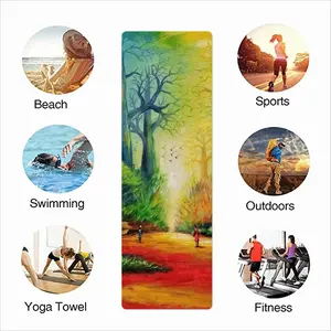 Landscape African Village Scene Sports Quick Drying Towel