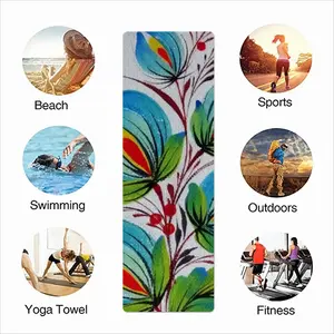 Blue Sky Flower Sports Quick Drying Towel