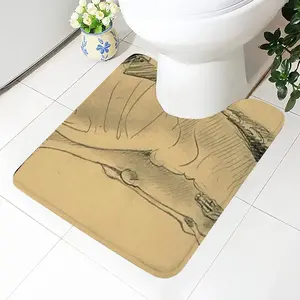 Half Nude Couching Toilet Bowl Mat