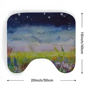 Field In Summer Twilight Toilet Bowl Mat