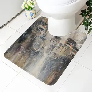 Snowy Day Toilet Bowl Mat