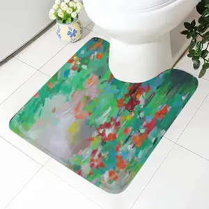 Summer Flowers Toilet Bowl Mat