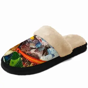 Men Frida Green Fragment I Fuzzy Slippers