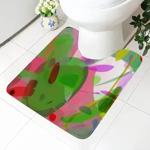 Abstractionation Toilet Bowl Mat