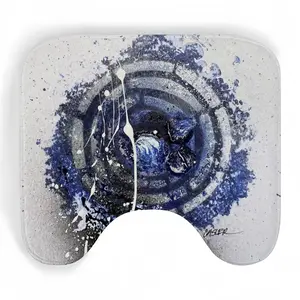 Basic Indigo Toilet Bowl Mat