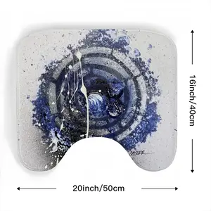 Basic Indigo Toilet Bowl Mat