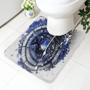 Basic Indigo Toilet Bowl Mat