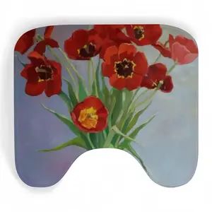 Tulips Toilet Bowl Mat