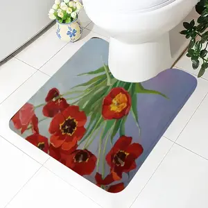 Tulips Toilet Bowl Mat