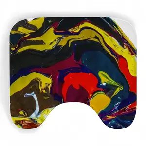 Running In Paint Toilet Bowl Mat