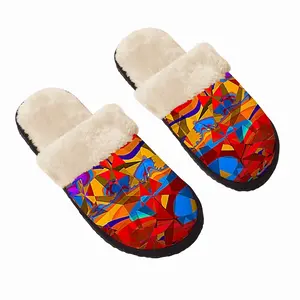 Men Aventure Fuzzy Slippers