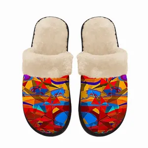 Men Aventure Fuzzy Slippers