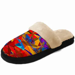 Men Aventure Fuzzy Slippers