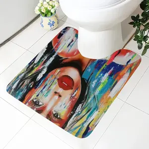 Summer Rain Toilet Bowl Mat