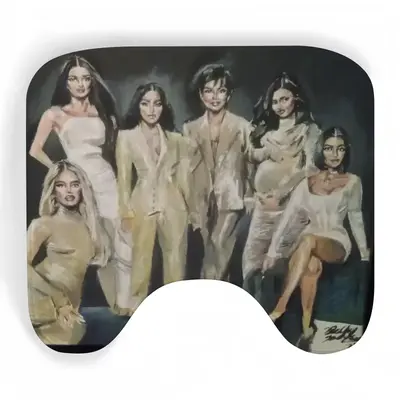 Kardashian Jenner Family Toilet Bowl Mat