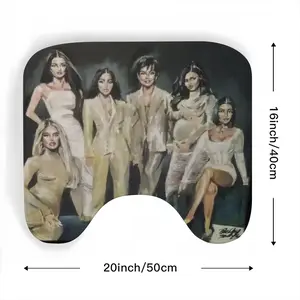 Kardashian Jenner Family Toilet Bowl Mat