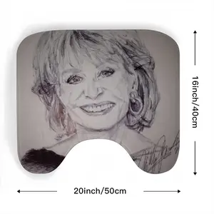 Barbara Walters Toilet Bowl Mat