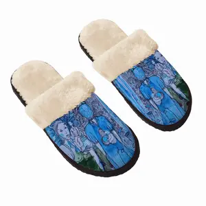 Men Way To Another World Fuzzy Slippers