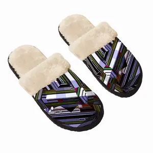 Men Rotating Kitchen Fuzzy Slippers