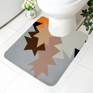 Grandfather And Grandson Toilet Bowl Mat