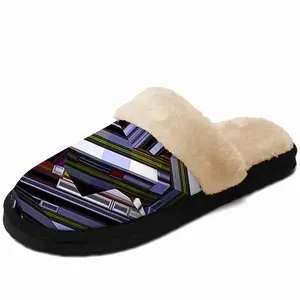 Men Rotating Kitchen Fuzzy Slippers